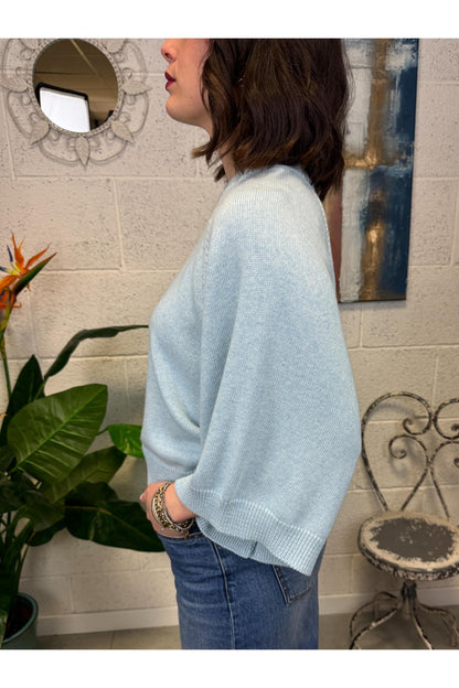 METOO Maglia manica 3/4 Metoo Celeste