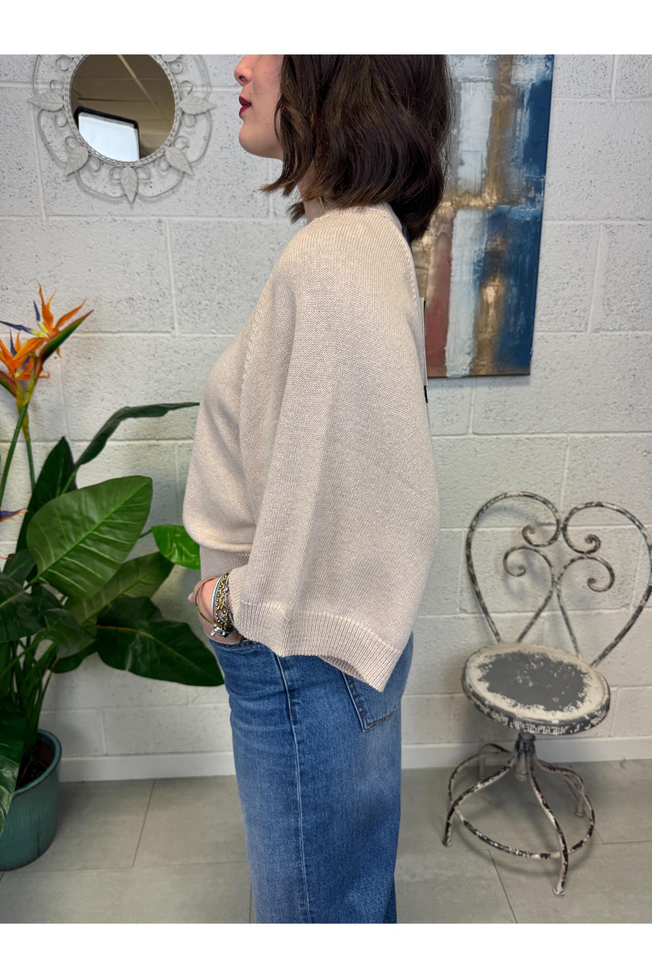 METOO Maglia manica 3/4 Metoo Sabbia