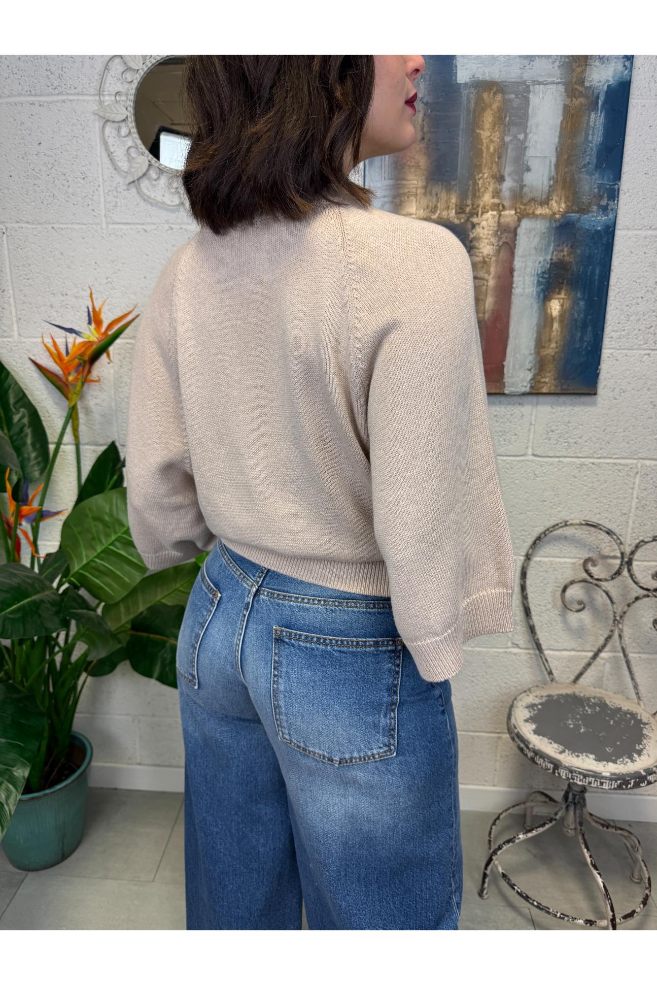 METOO Maglia manica 3/4 Metoo Sabbia