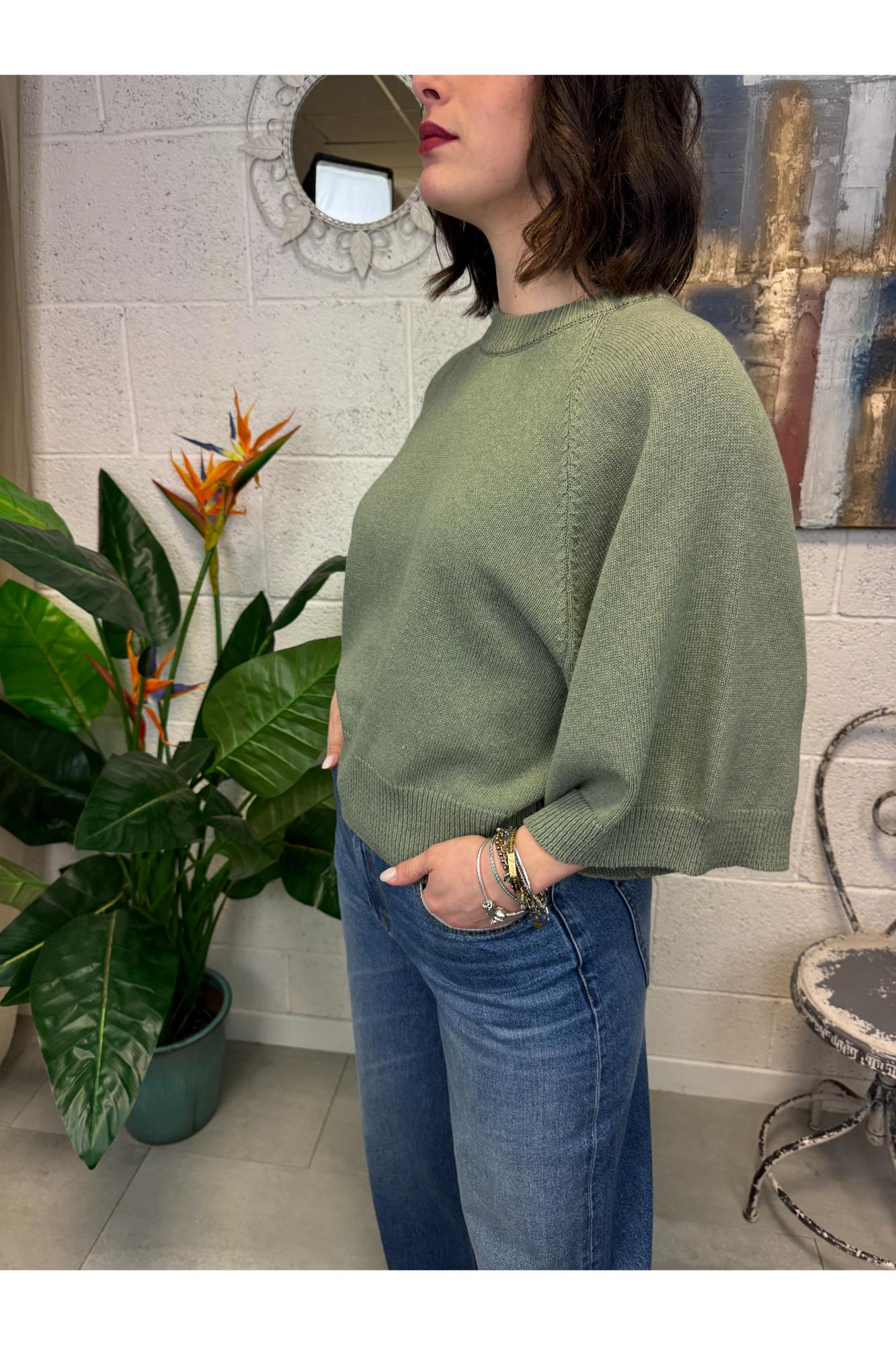 METOO Maglia manica 3/4 Metoo Verde
