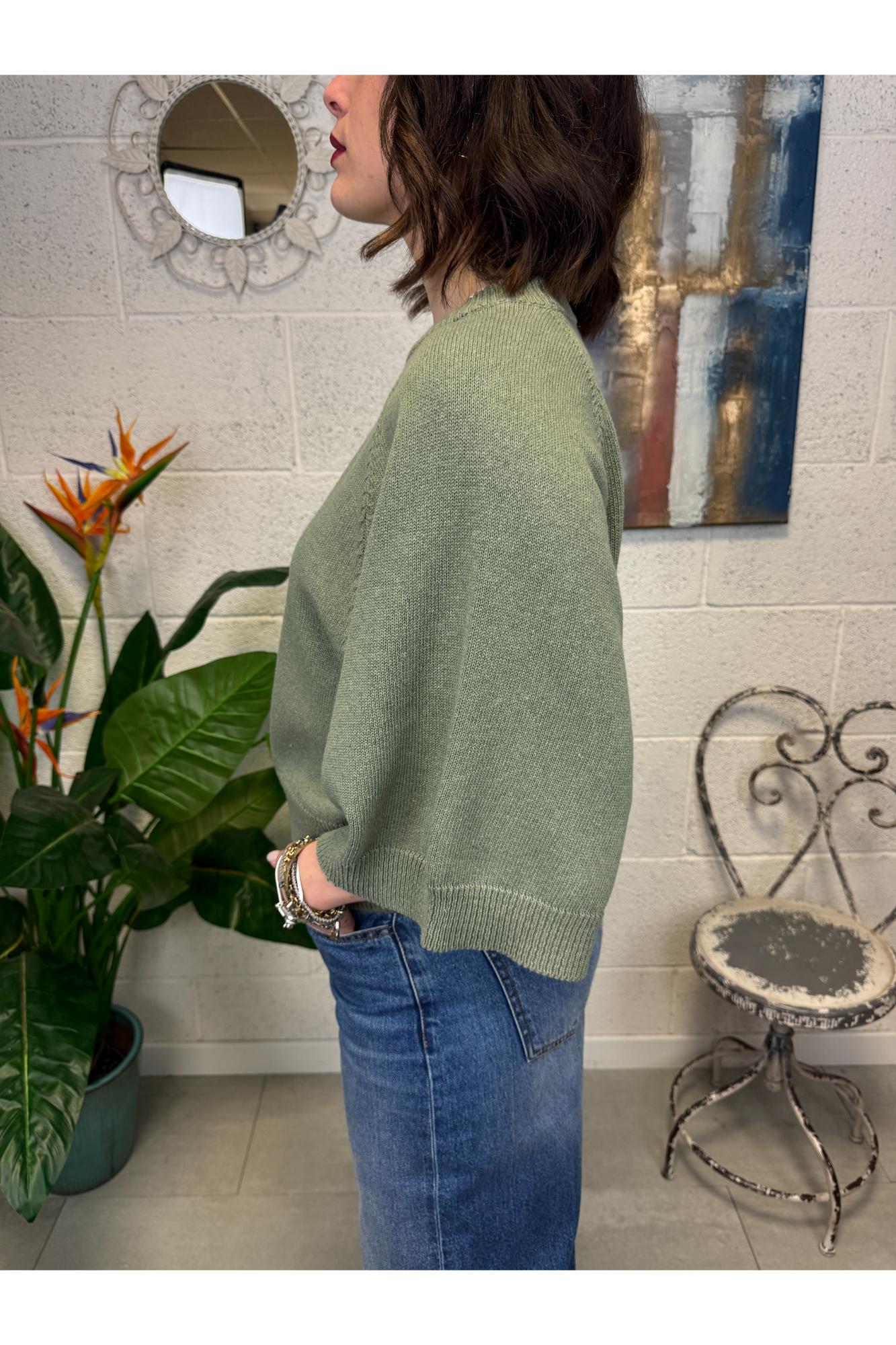 METOO Maglia manica 3/4 Metoo Verde