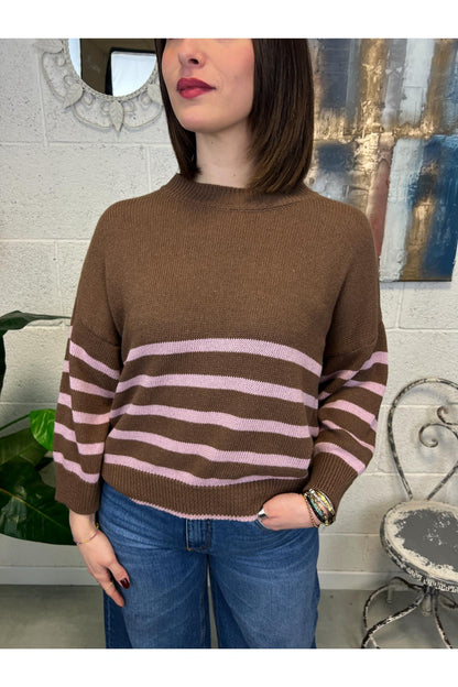 METOO Maglia rigata Metoo Moro