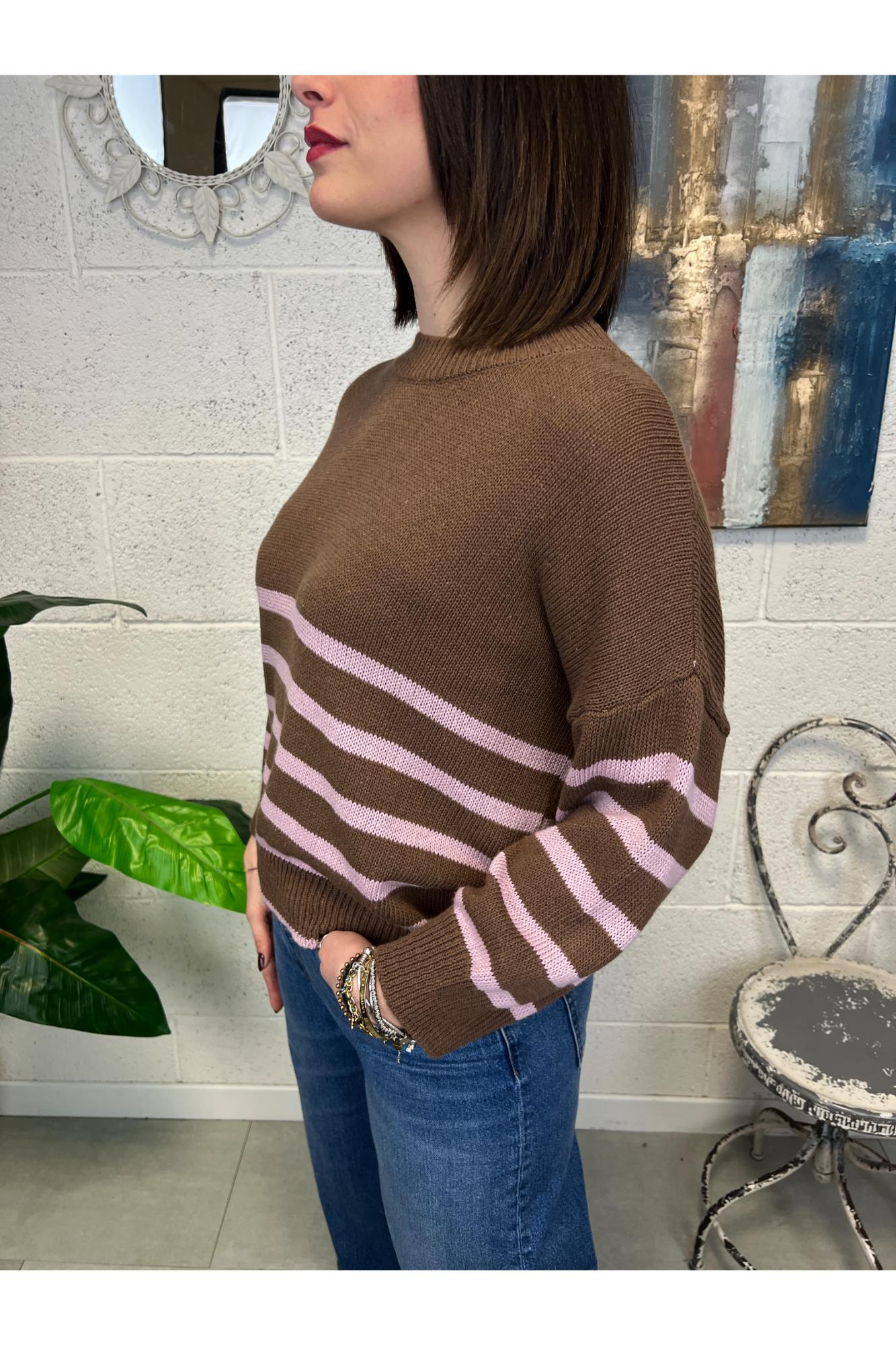 METOO Maglia rigata Metoo Moro