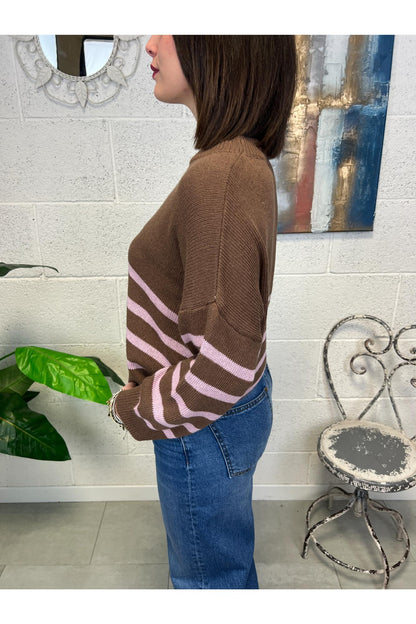 METOO Maglia rigata Metoo Moro