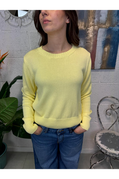 METOO maglione base Metoo Giallo