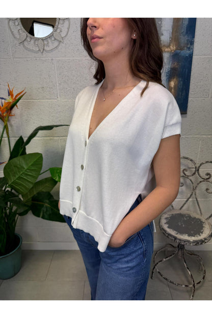 METOO Gilet con spacchetti Metoo Burro