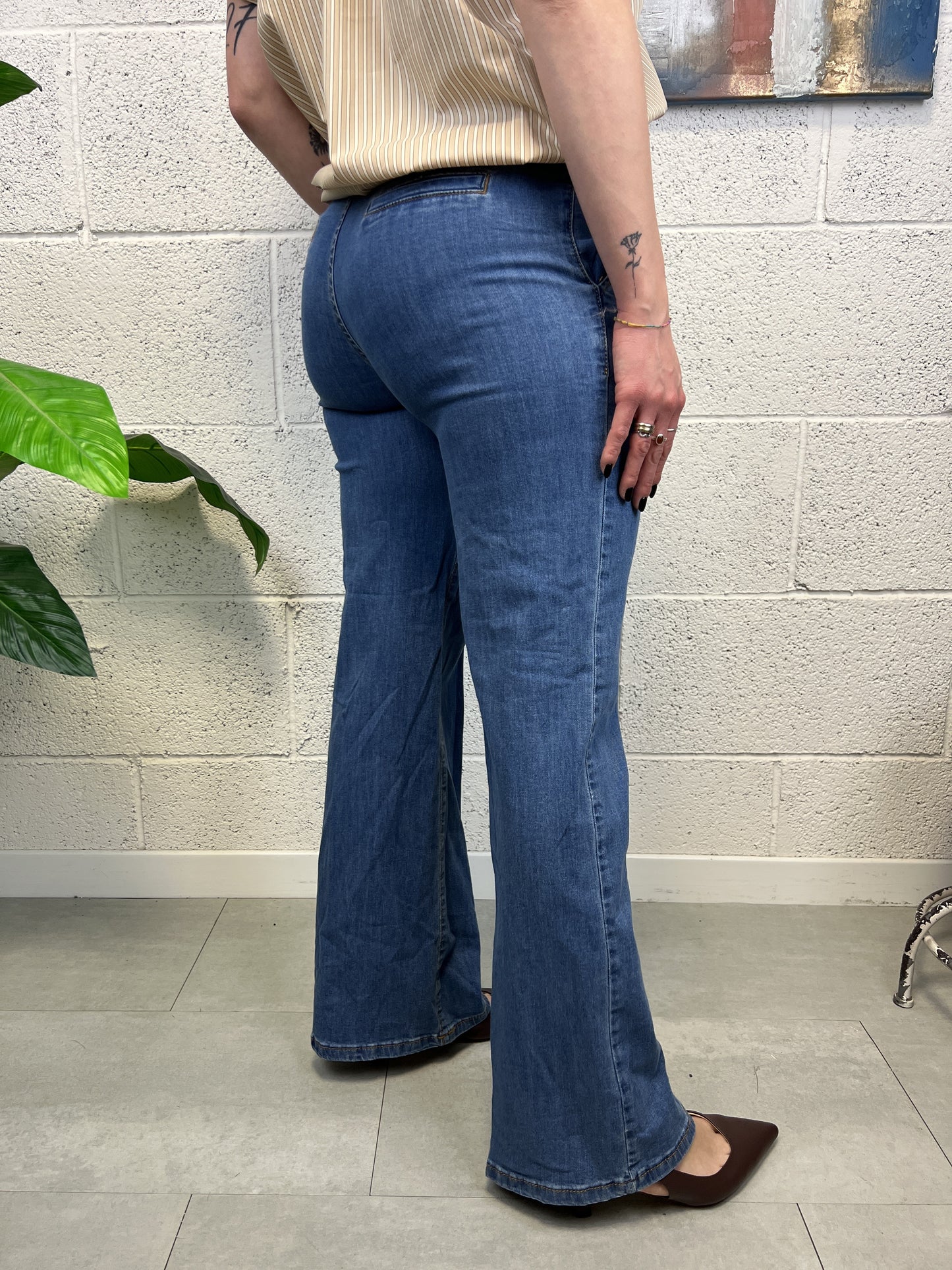 METOO Camicia ricamata Metoo Blu