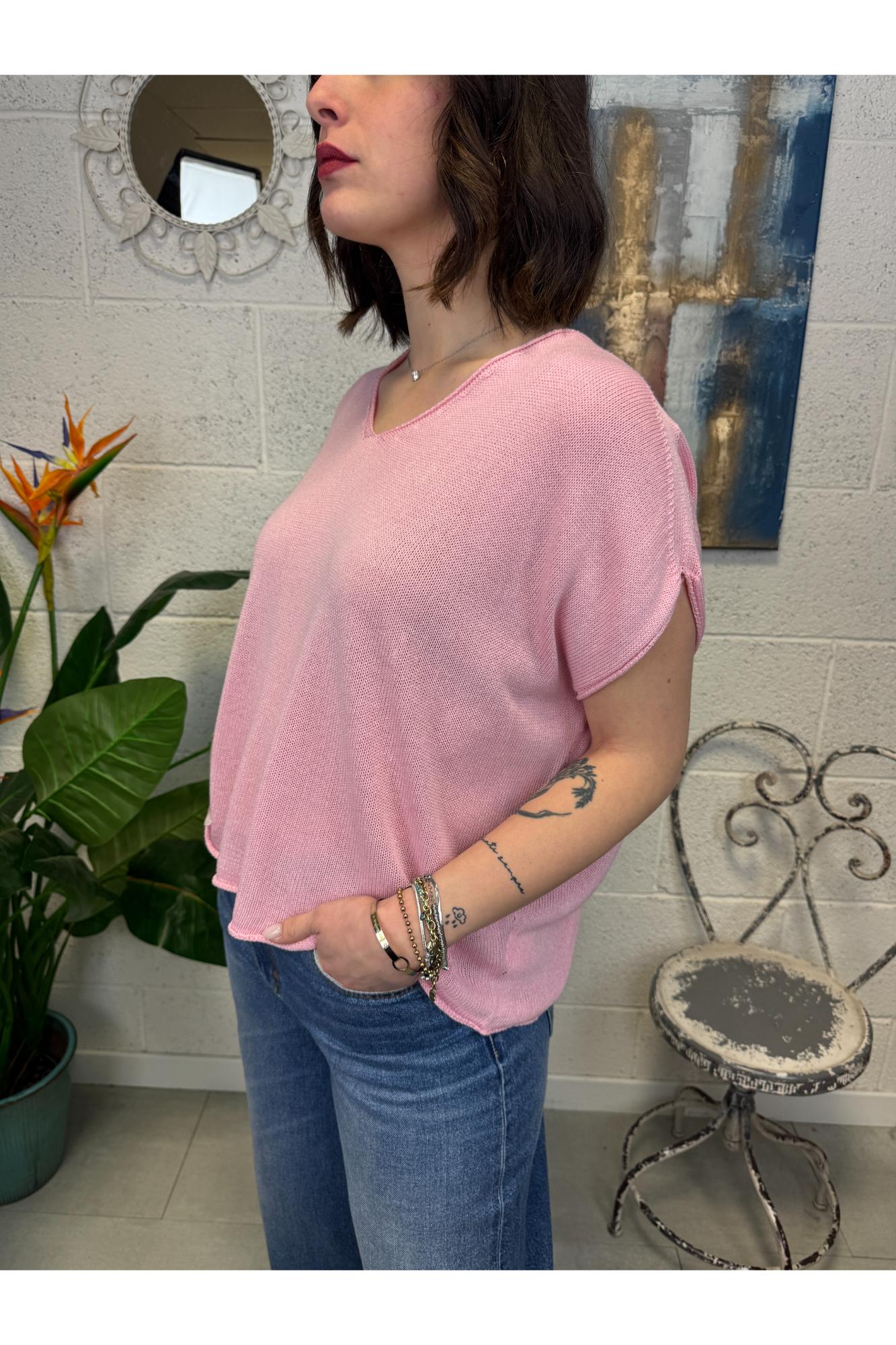 METOO Gilet over Metoo Rosa