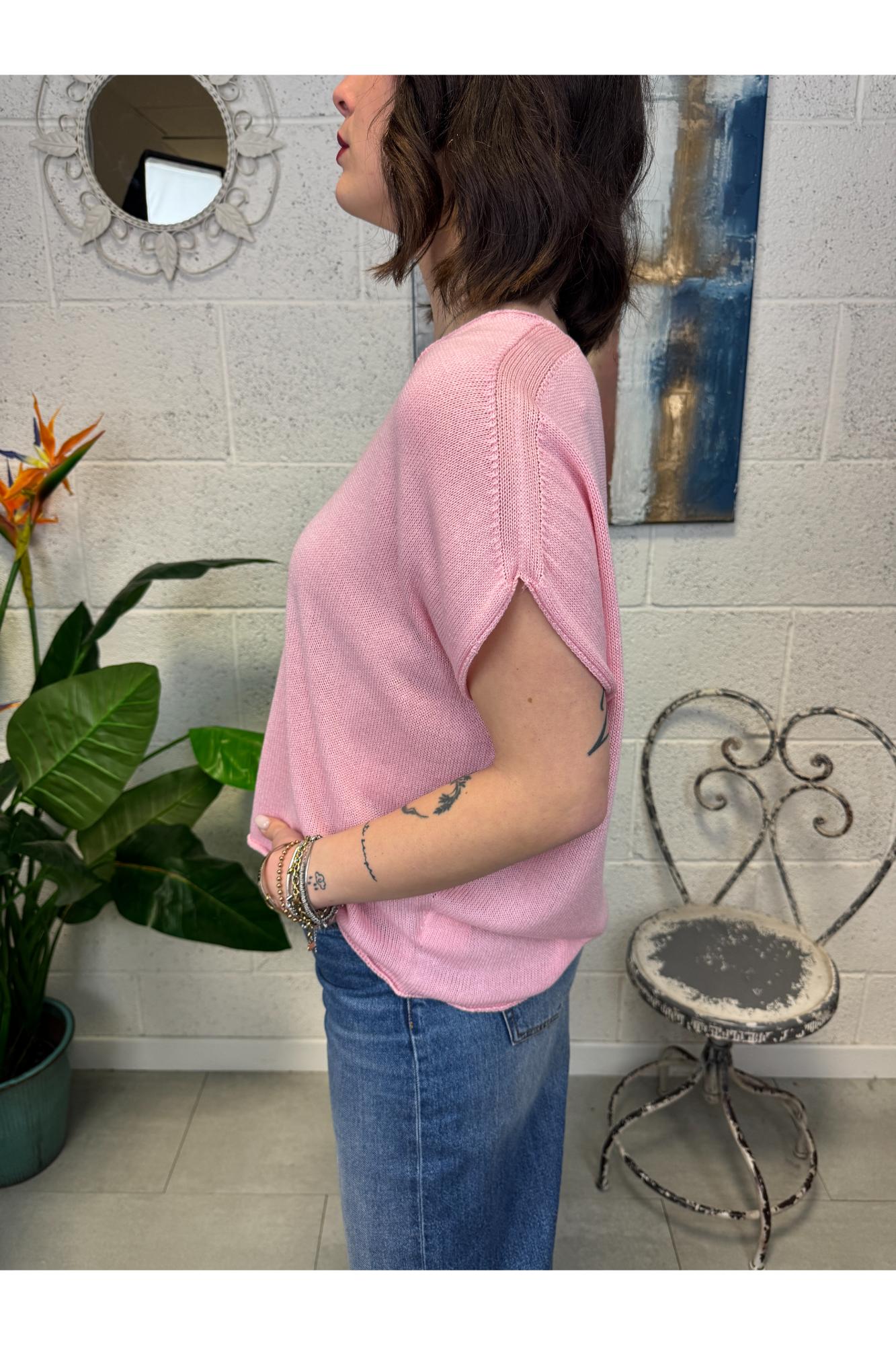 METOO Gilet over Metoo Rosa