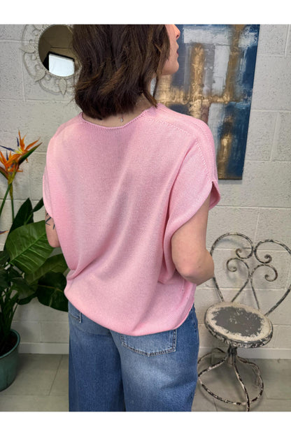 METOO Gilet over Metoo Rosa