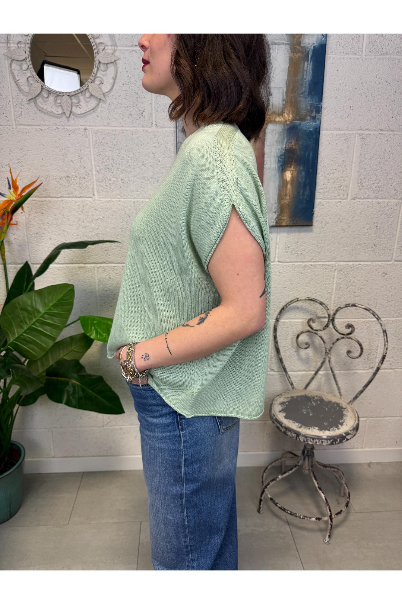 METOO Gilet over Metoo Verde