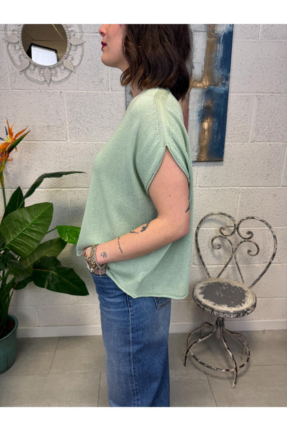 METOO Gilet over Metoo Verde