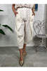 pantalone tascone baloon di lino metoo 269062 25613884