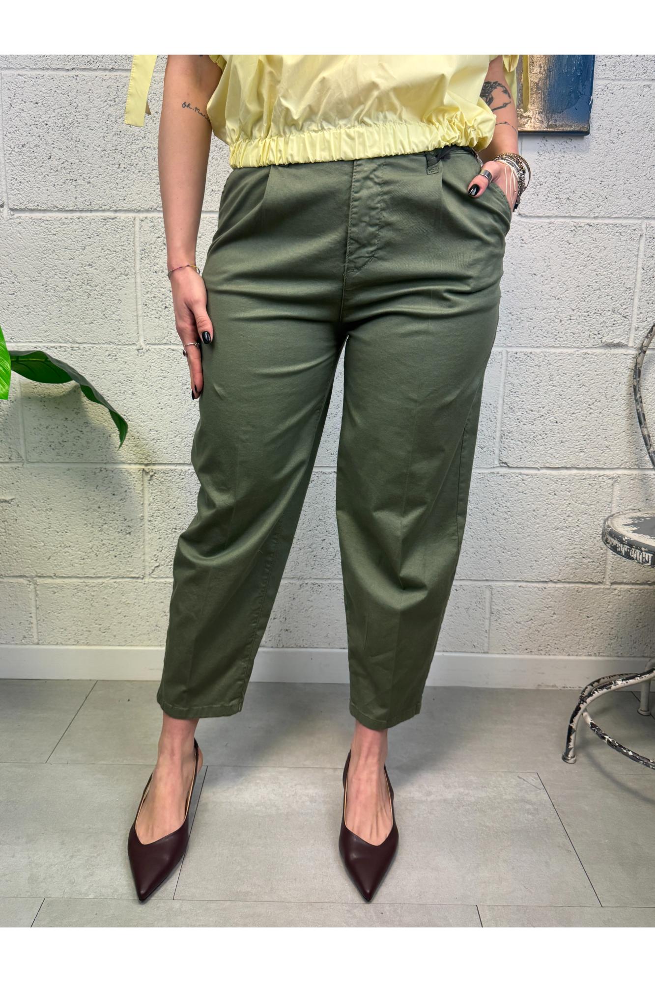 METOO Pantalone baloon di cotone Metoo Verde