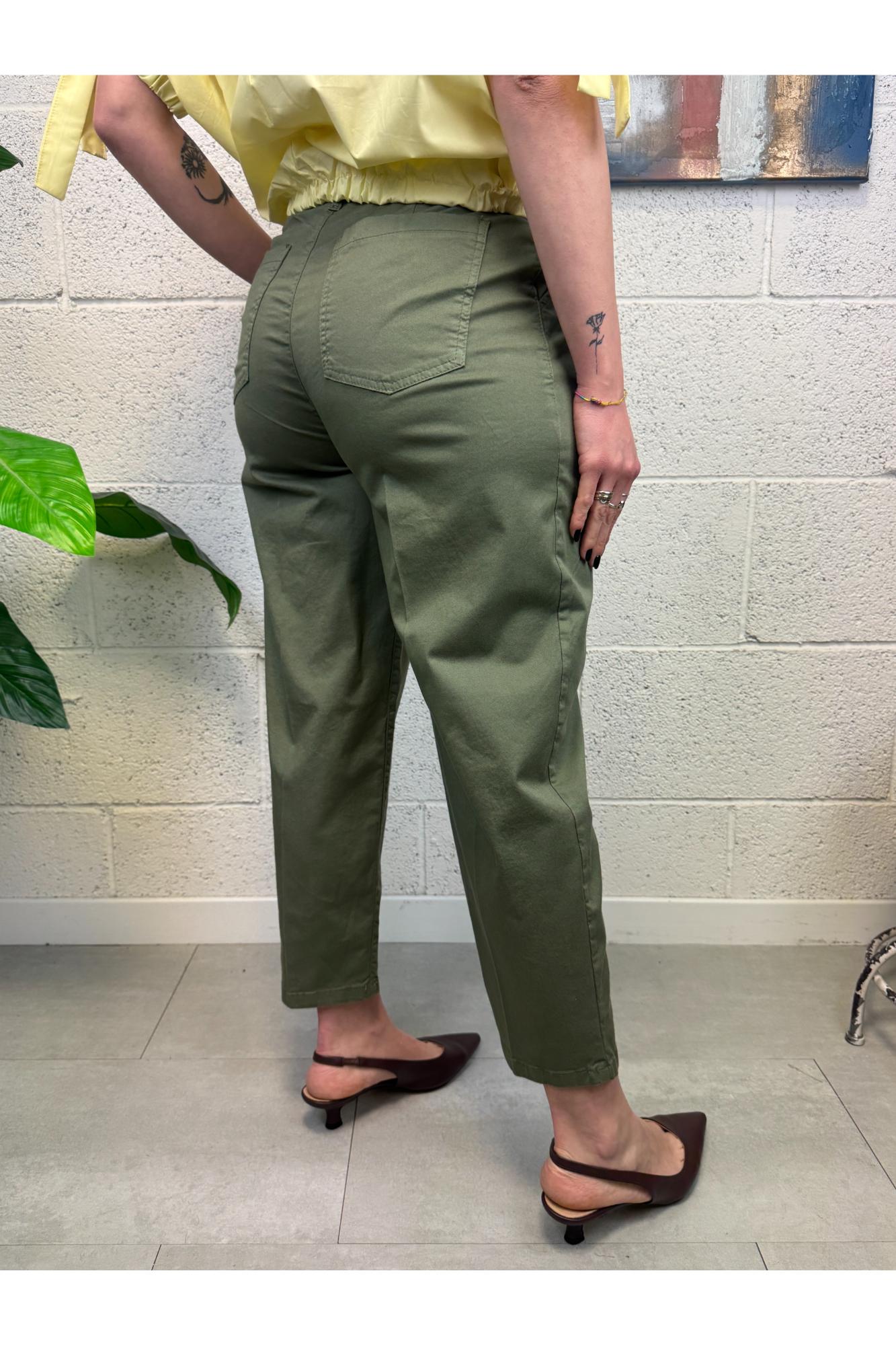 METOO Pantalone baloon di cotone Metoo Verde