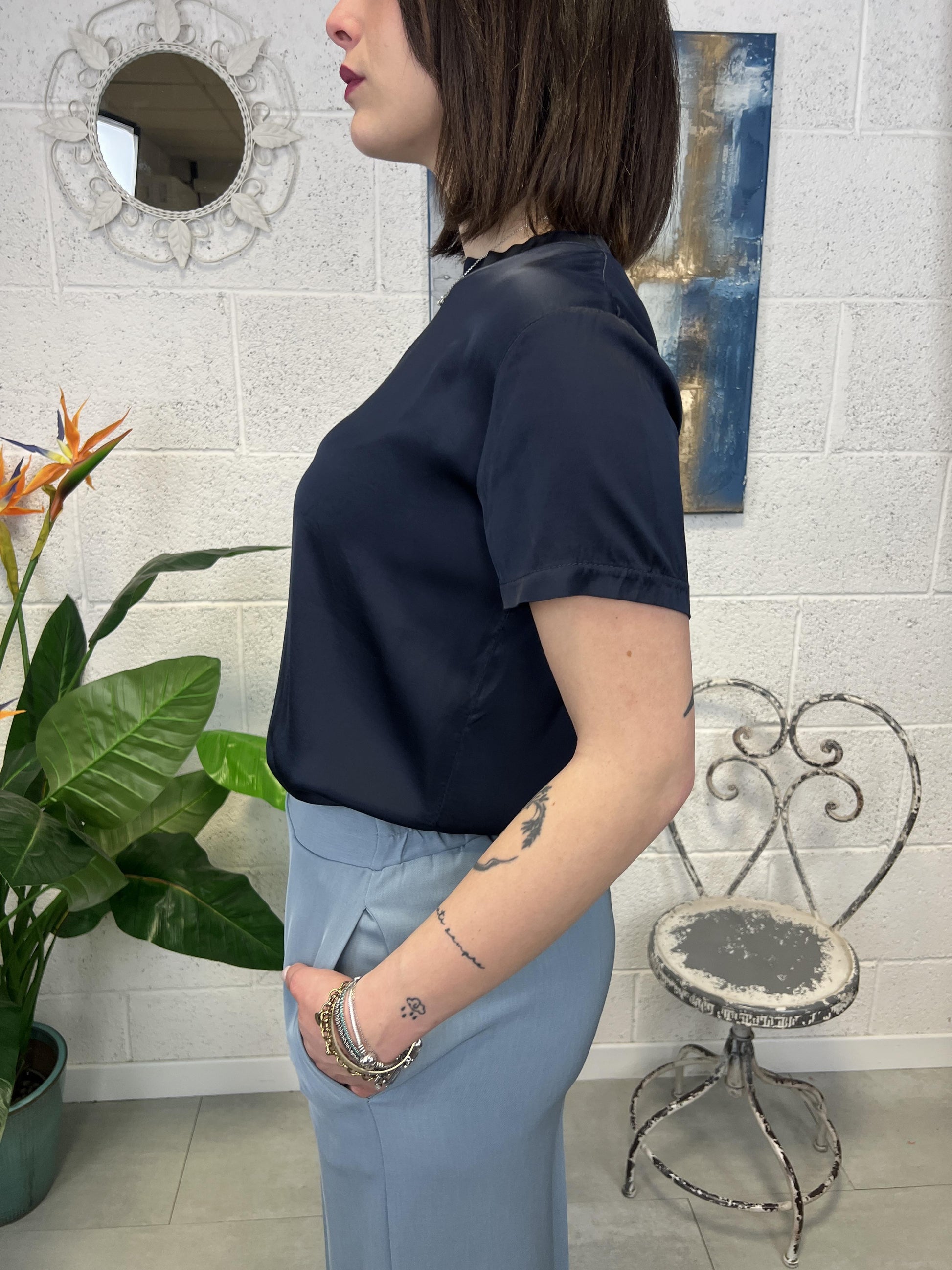 METOO Maglia girocollo mm Metoo Blu