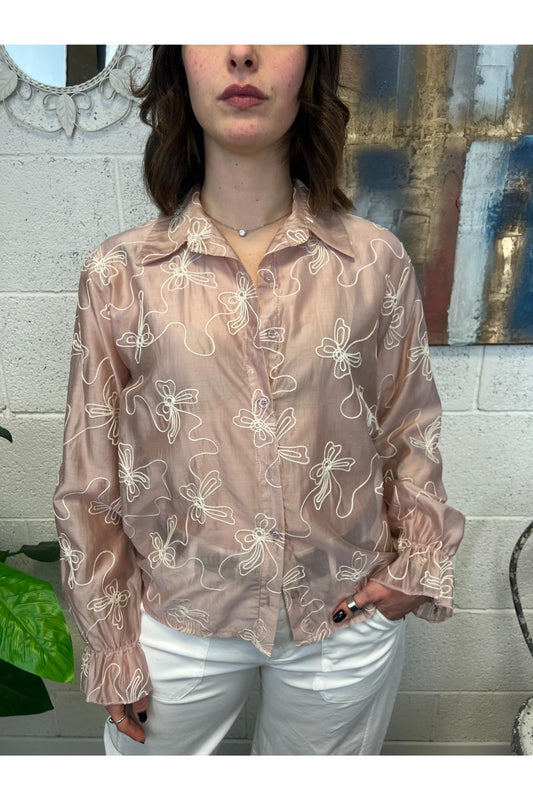 METOO Camicia ricamata Metoo Rosa