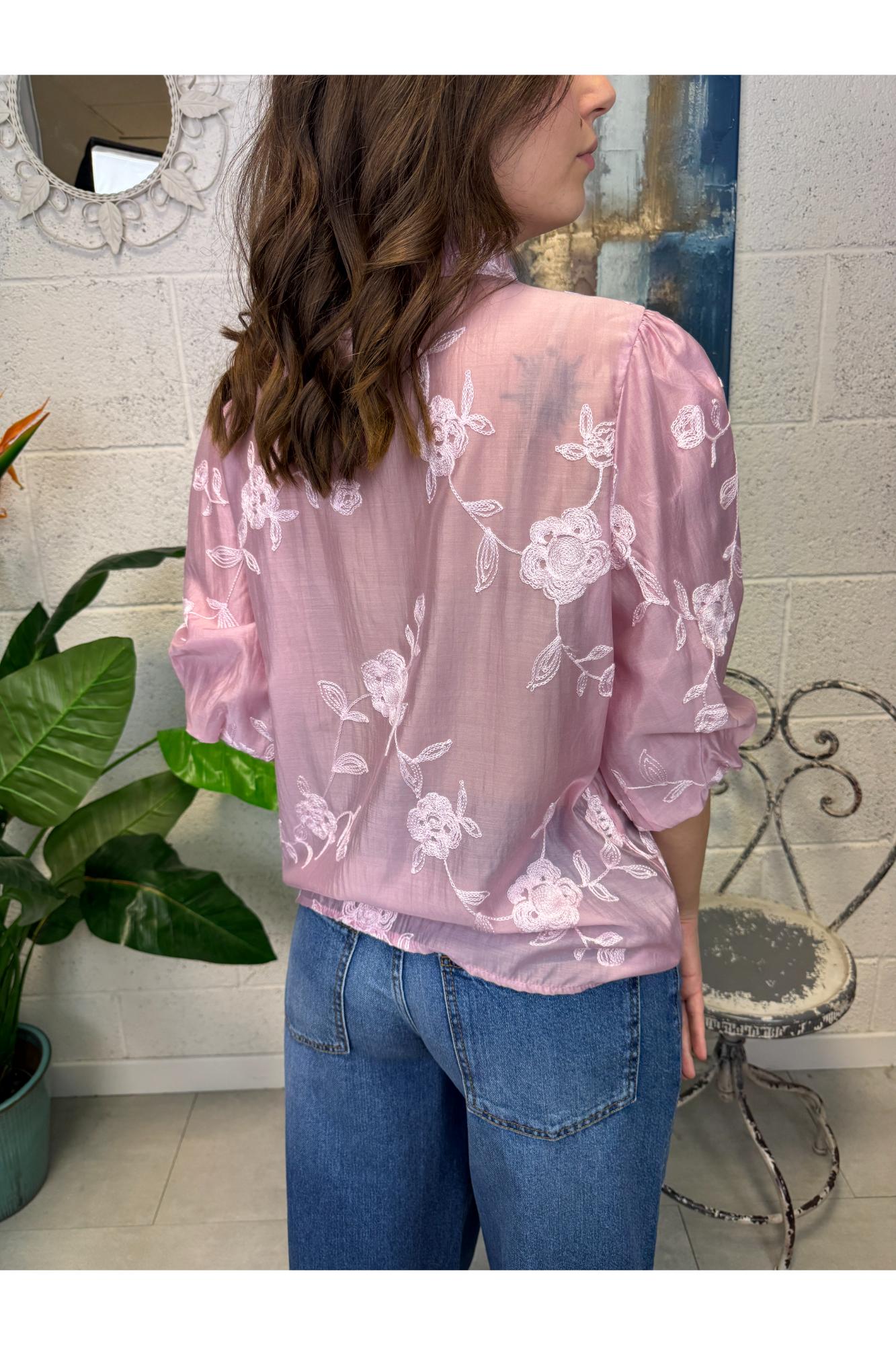 METOO Camicai manica a palloncino Metoo Rosa