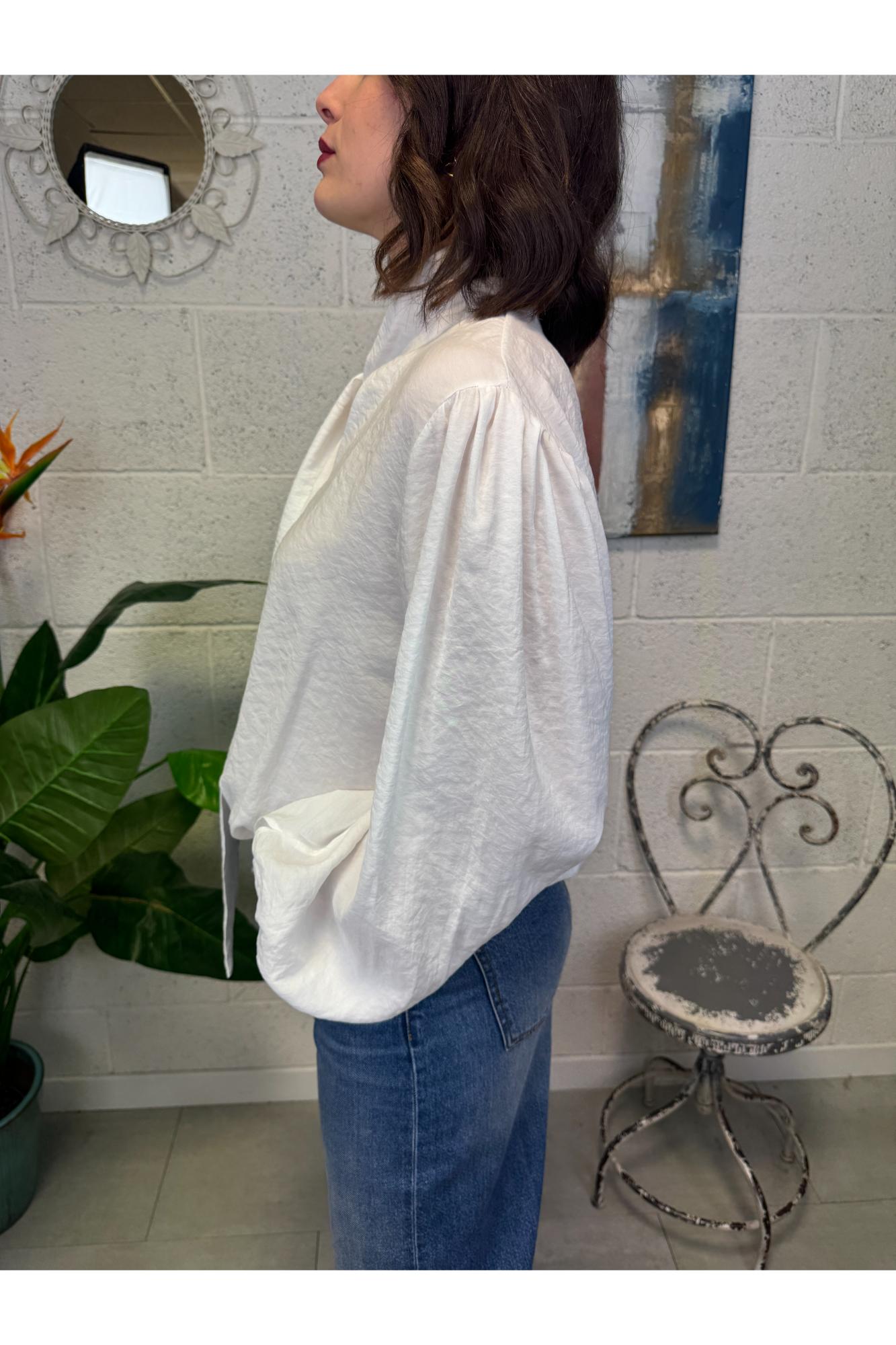 METOO Camicia con fiocco Metoo Bianco