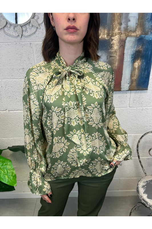 METOO Camicia fantasia Metoo Verde