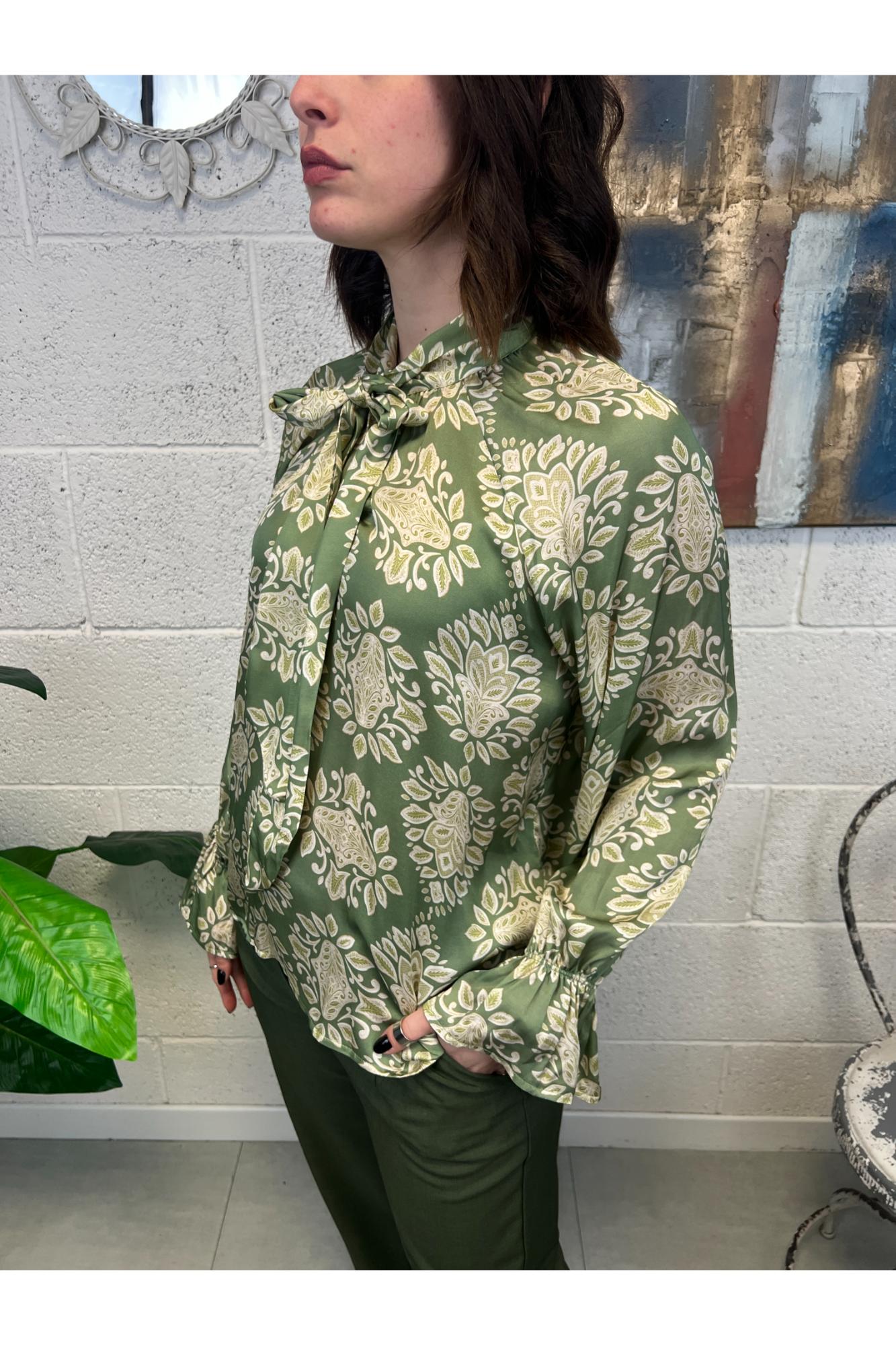 METOO Camicia fantasia Metoo Verde