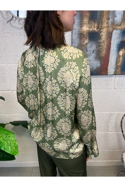 METOO Camicia fantasia Metoo Verde