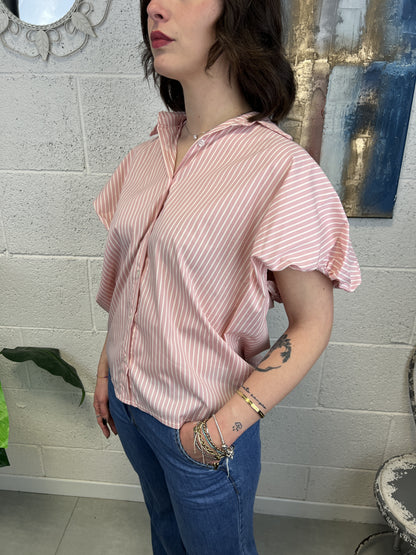 METOO Camicia ricamata Metoo Blu