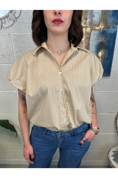 METOO Camicia rigata Metoo Sabbia