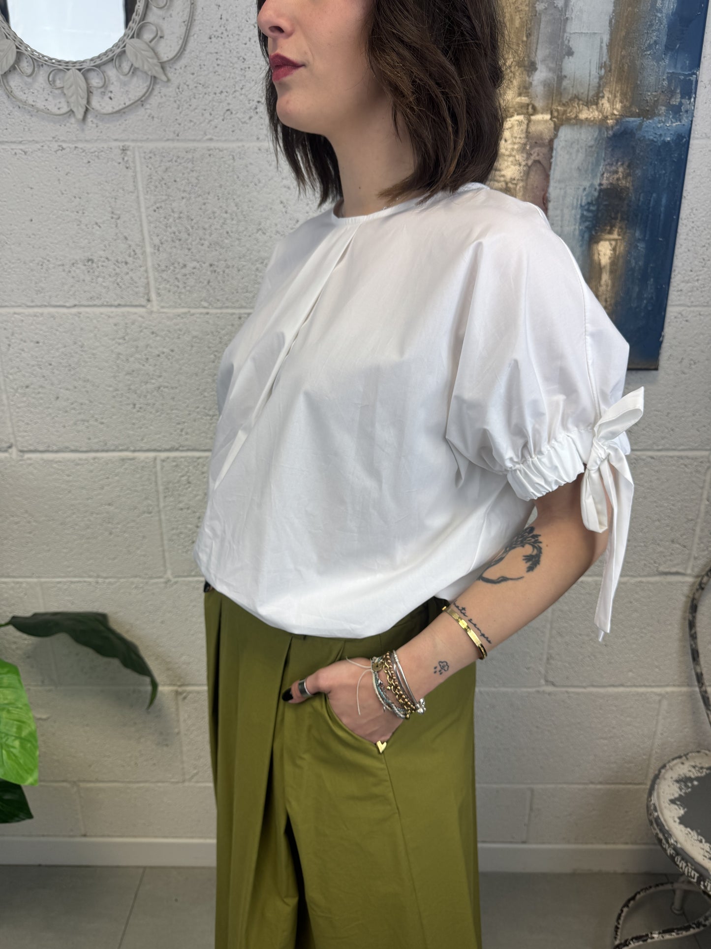 METOO Camicia ricamata Metoo Blu