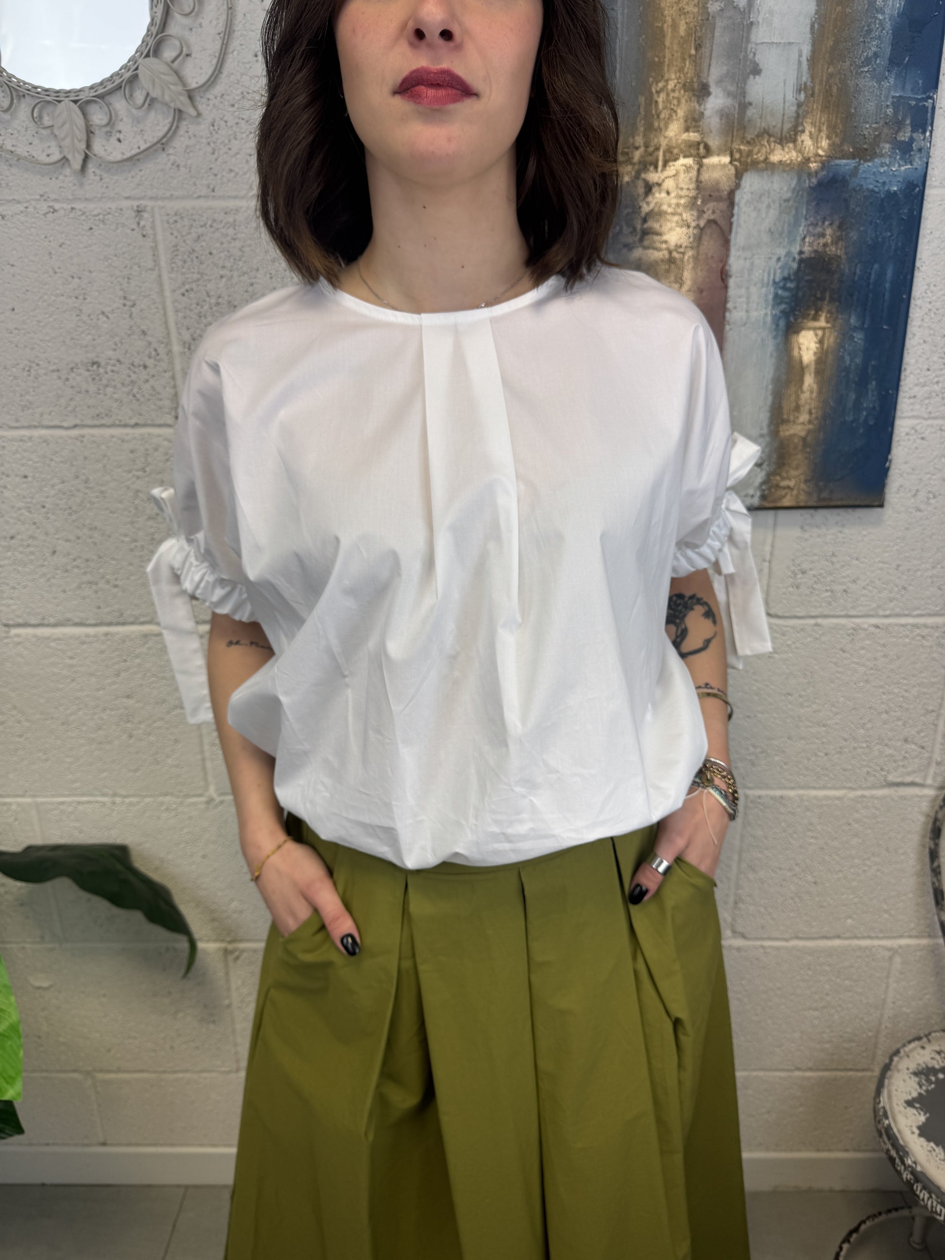 METOO Camicia ricamata Metoo Blu