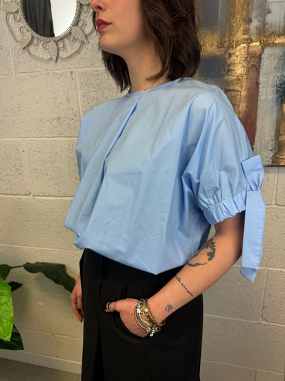 METOO Camicia ricamata Metoo Blu