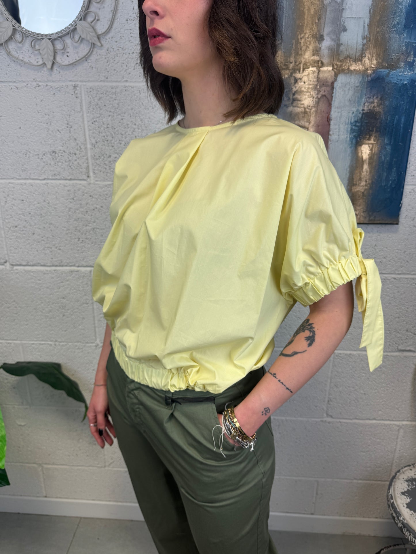 METOO Camicia ricamata Metoo Blu