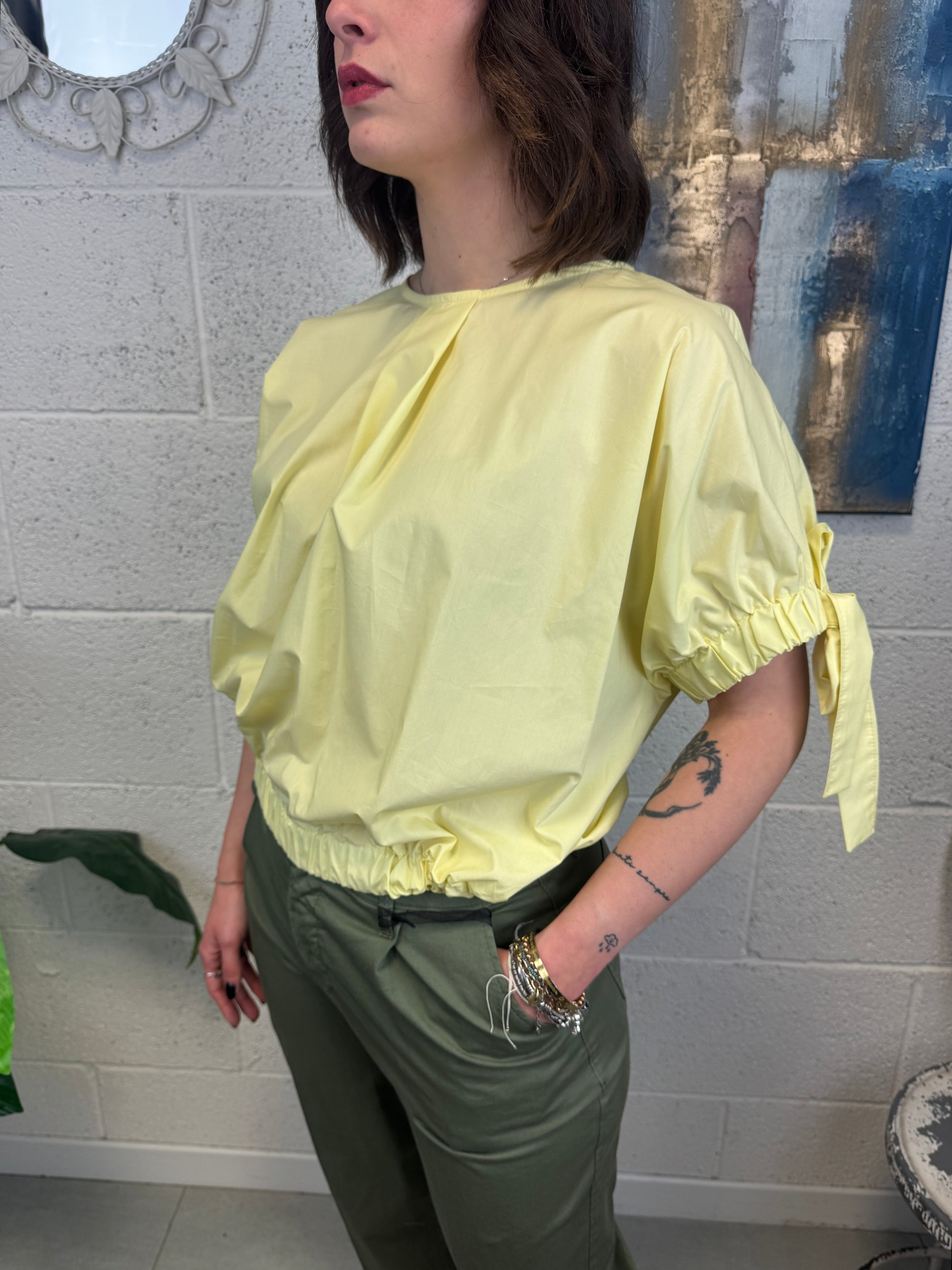 METOO Camicia ricamata Metoo Blu