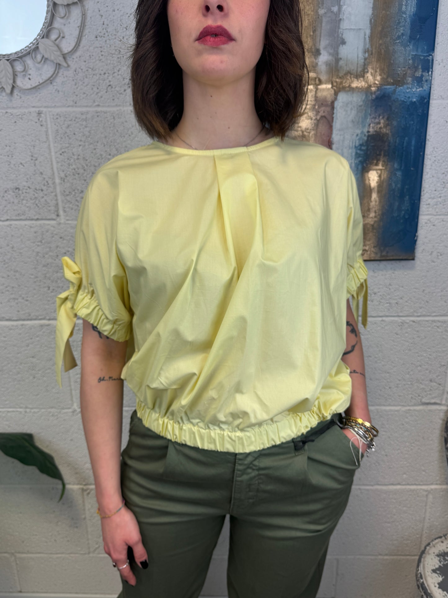 METOO Camicia ricamata Metoo Blu