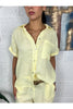 camicia di lino metoo 5027 20556151