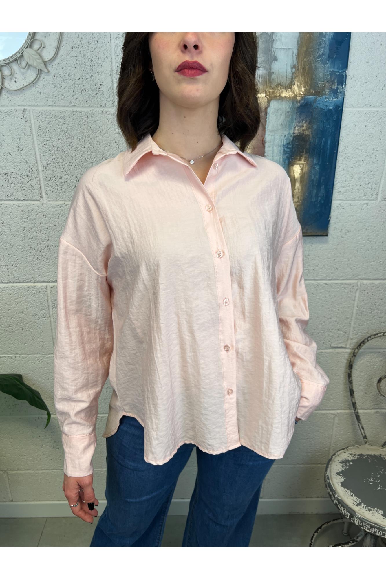 METOO camicia goffrata Metoo Rosa