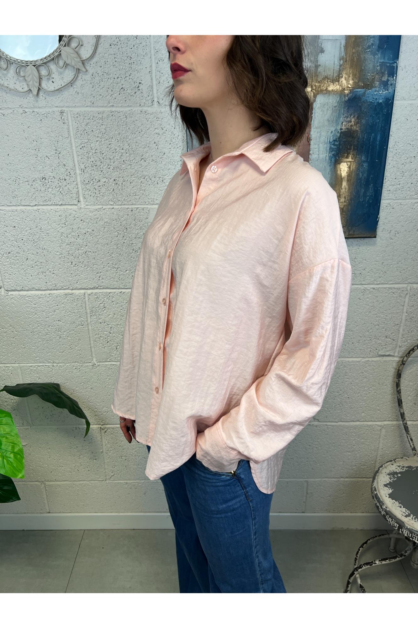 METOO camicia goffrata Metoo Rosa