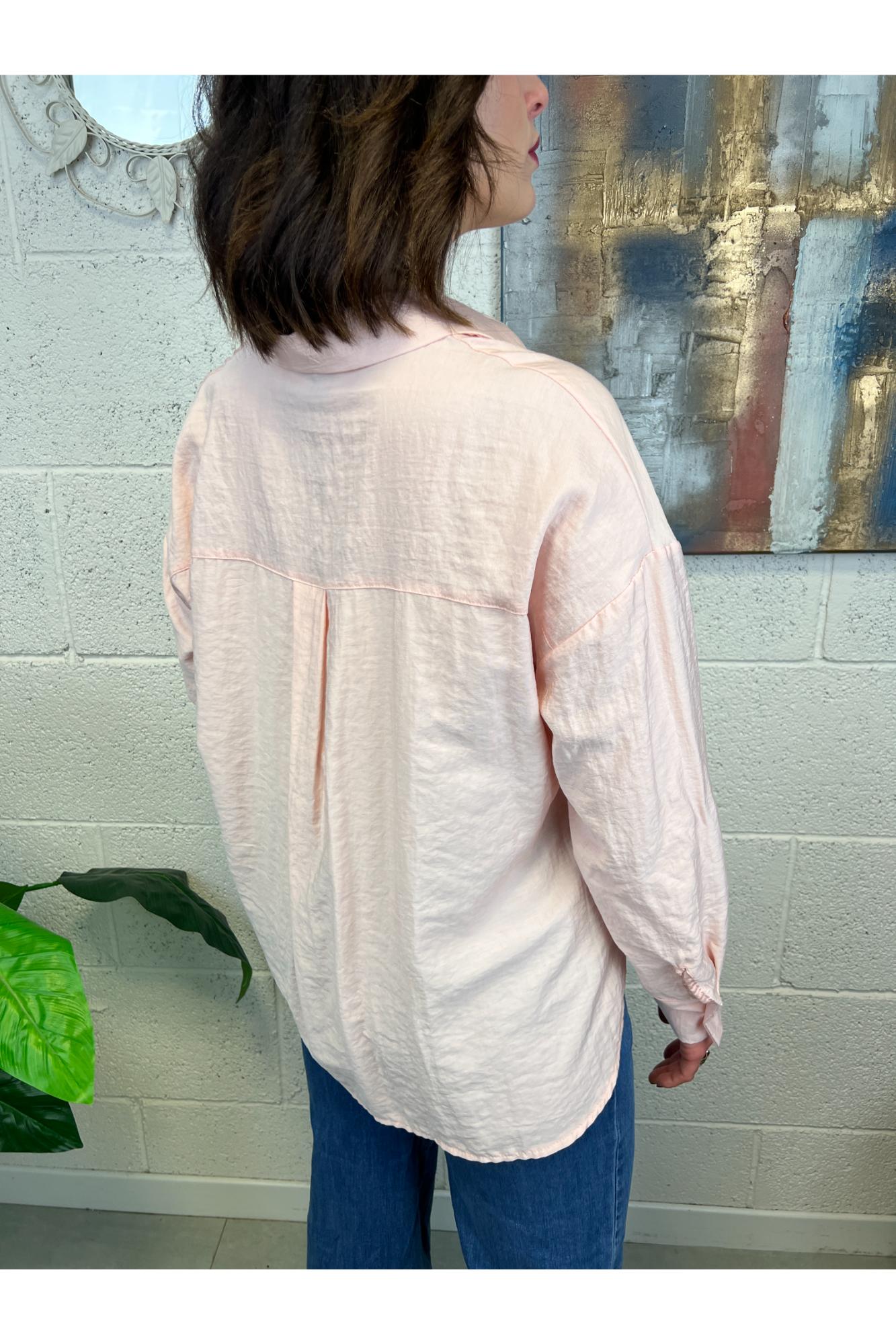 METOO camicia goffrata Metoo Rosa