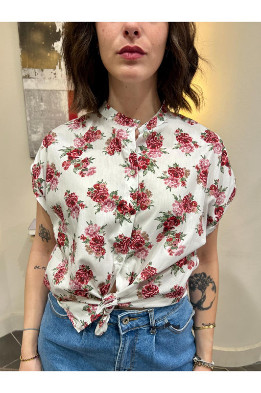 METOO Camicia fiorata Metoo Bianco