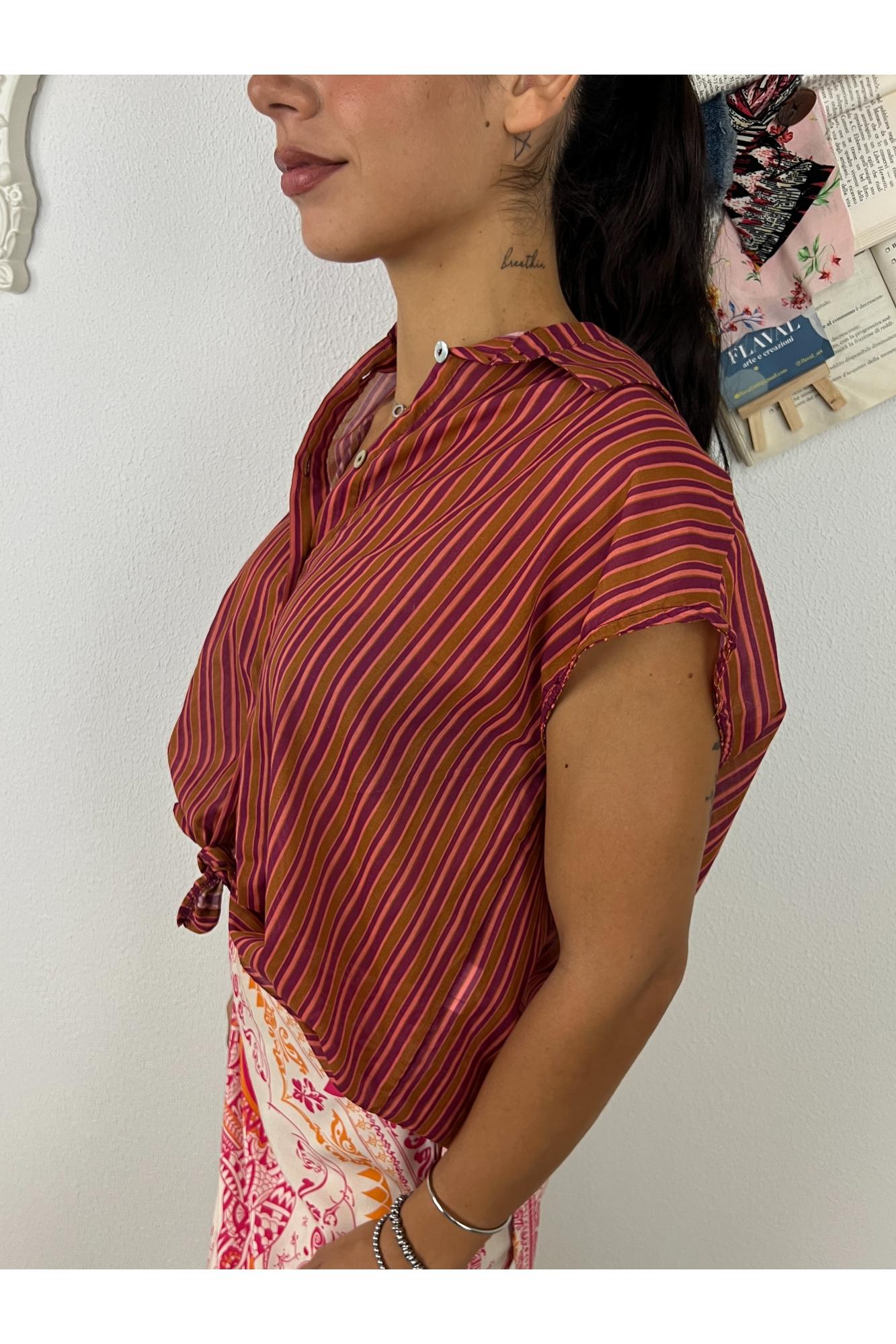 METOO Camicia rigata Metoo Vino