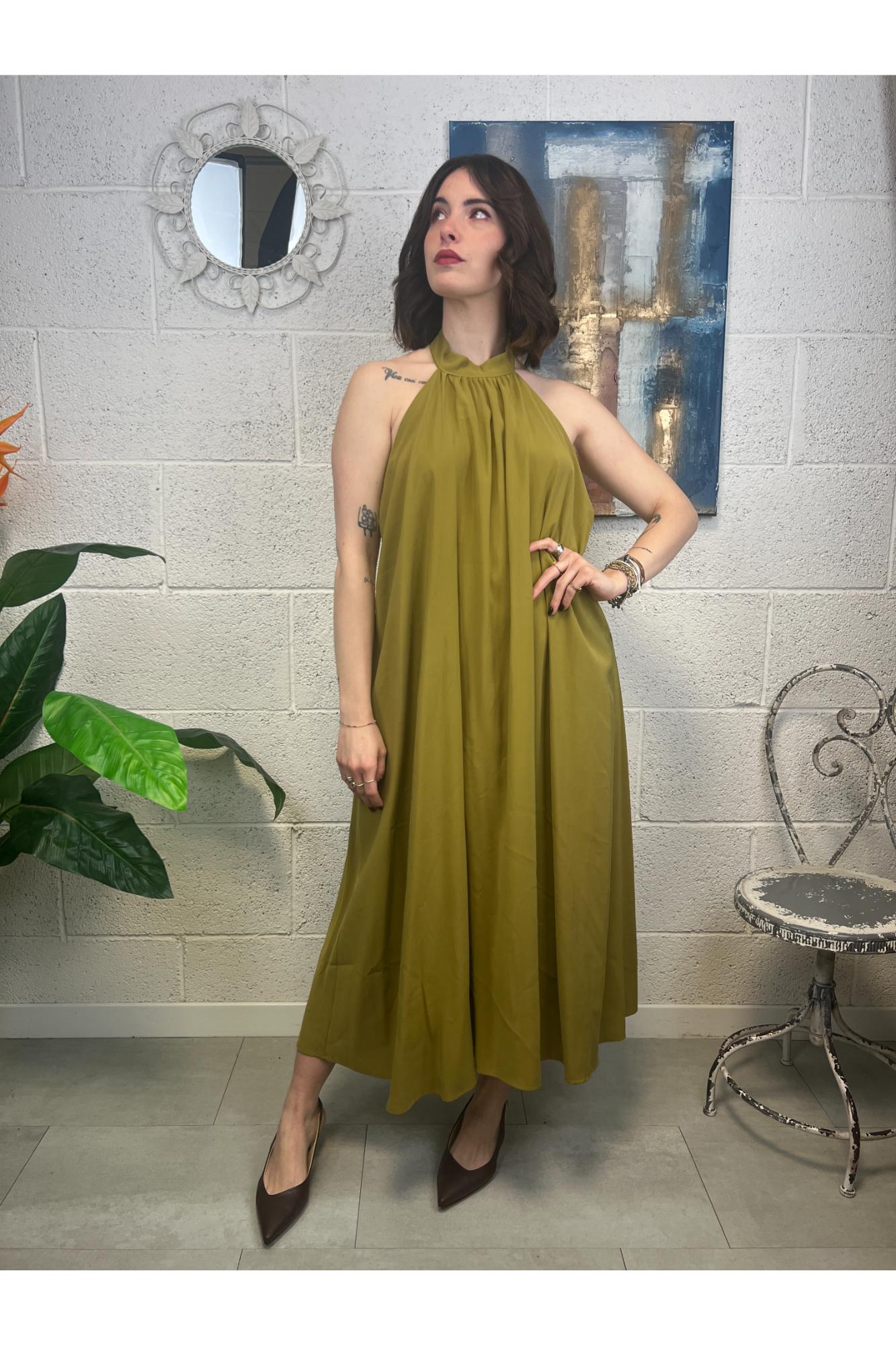 METOO Abito scollo schiena Metoo Verde
