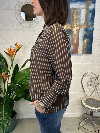 METOO Camicia rigata Metoo Moro