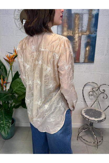 METOO Camicia ricamata Metoo Sabbia