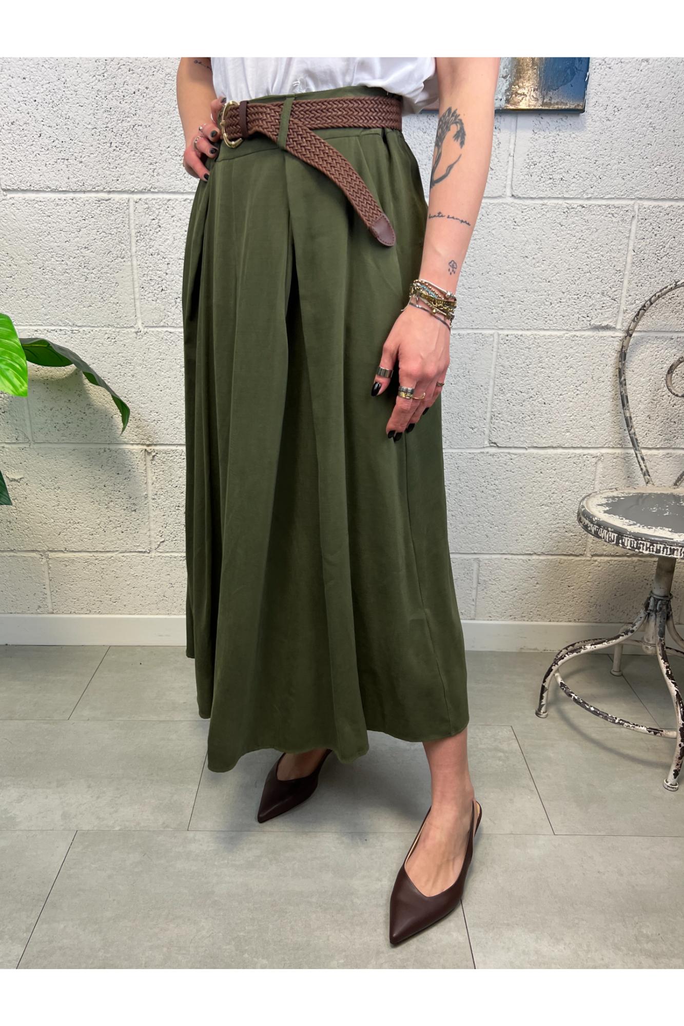 METOO Gonna a pieghe Metoo Verde