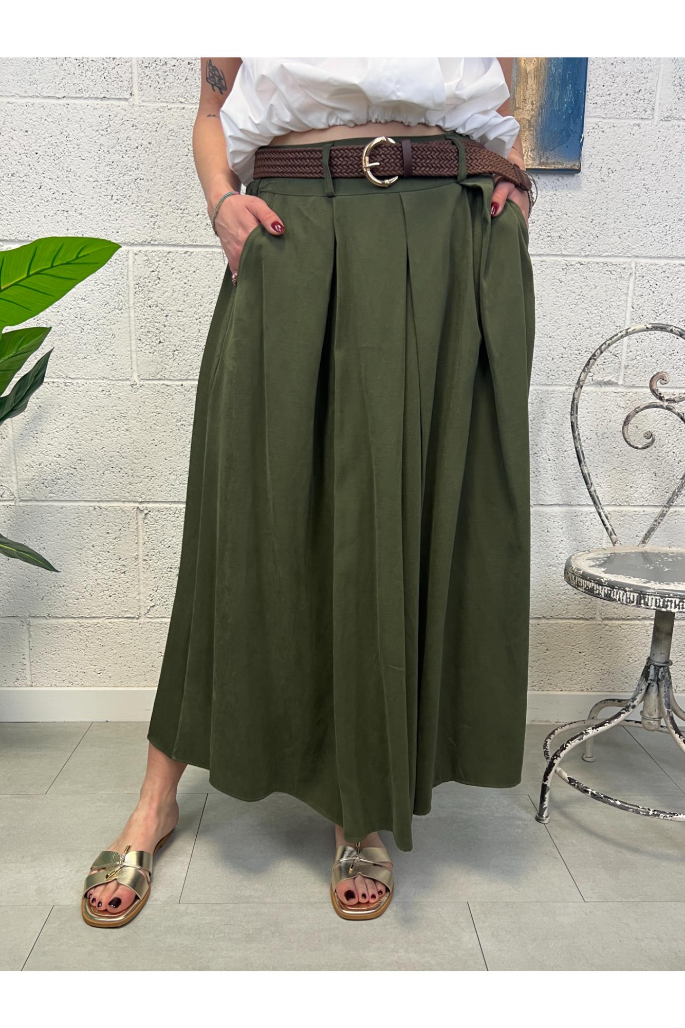 METOO Gonna a pieghe Metoo Verde