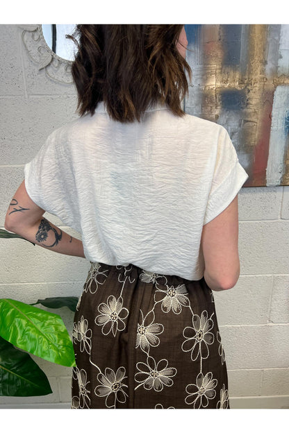 METOO Camicia ricamata Metoo Blu