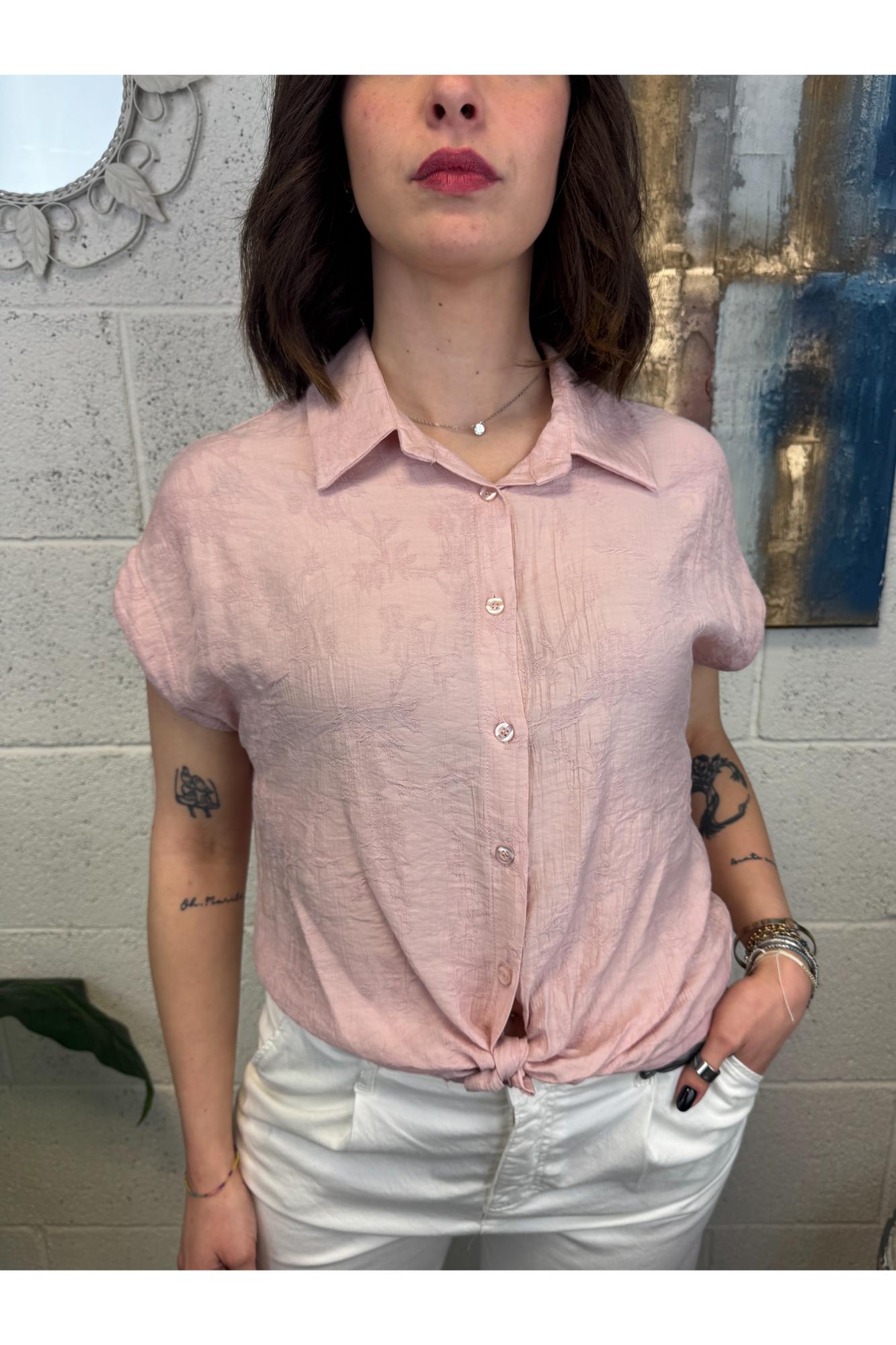 METOO Camicia goffrata Metoo Rosa