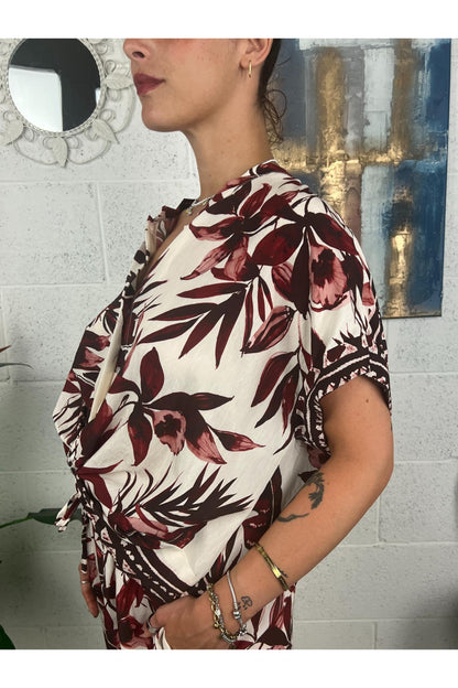 METOO Camicia con nodo Metoo Vino