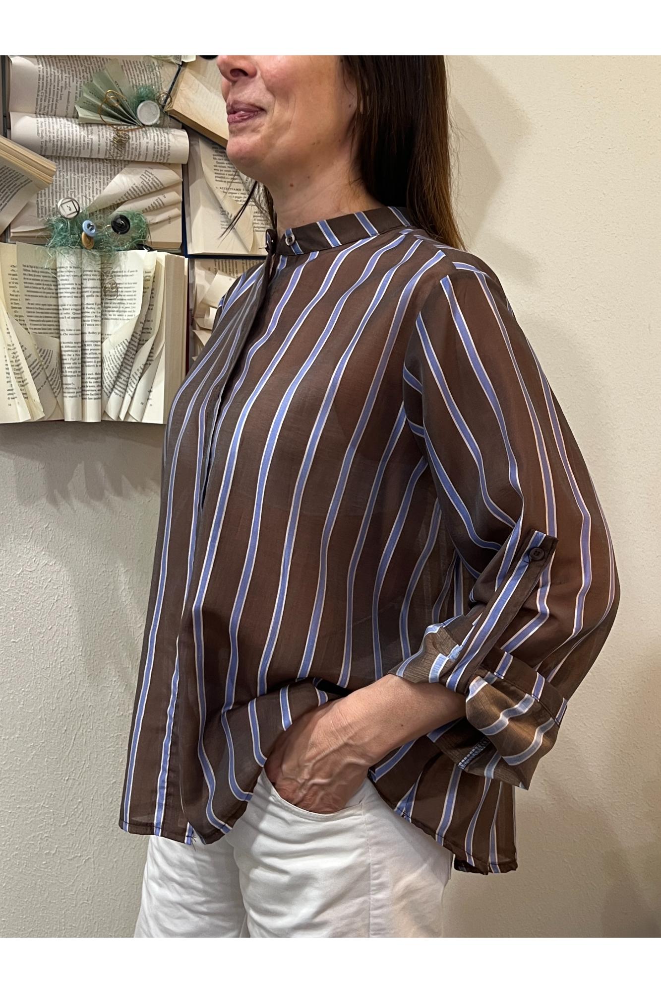 METOO Camicia rigata Metoo Moro