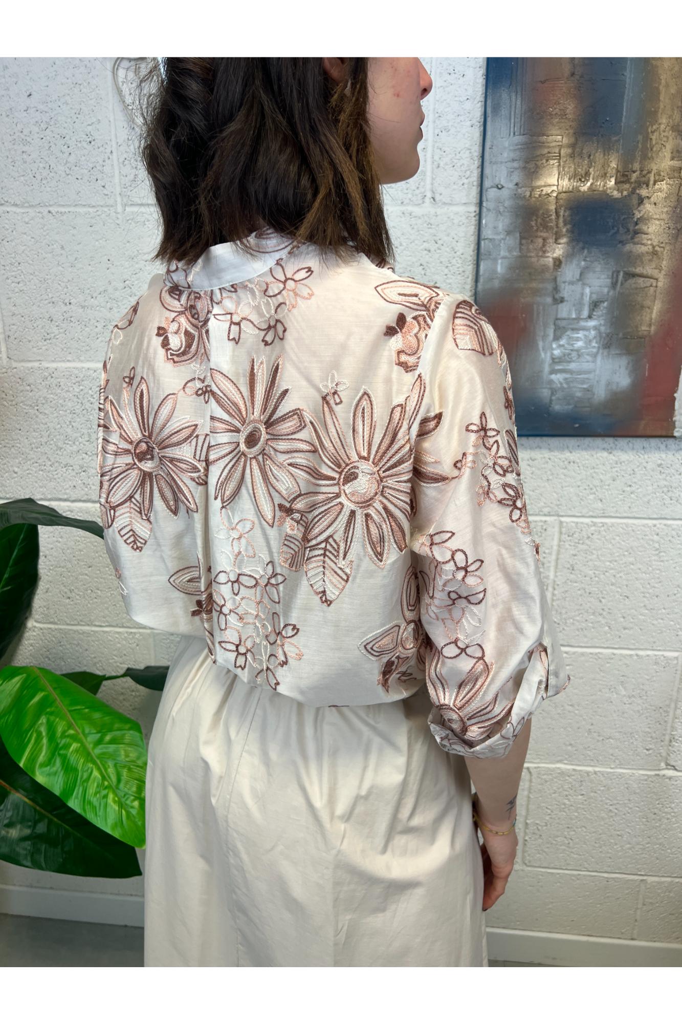METOO Camicia ricamata Metoo Sabbia